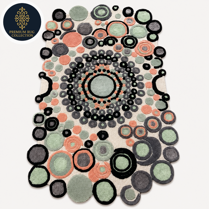 Orbit Luxe Abstract Hand-Tufted Rug | Premium Rug Collection