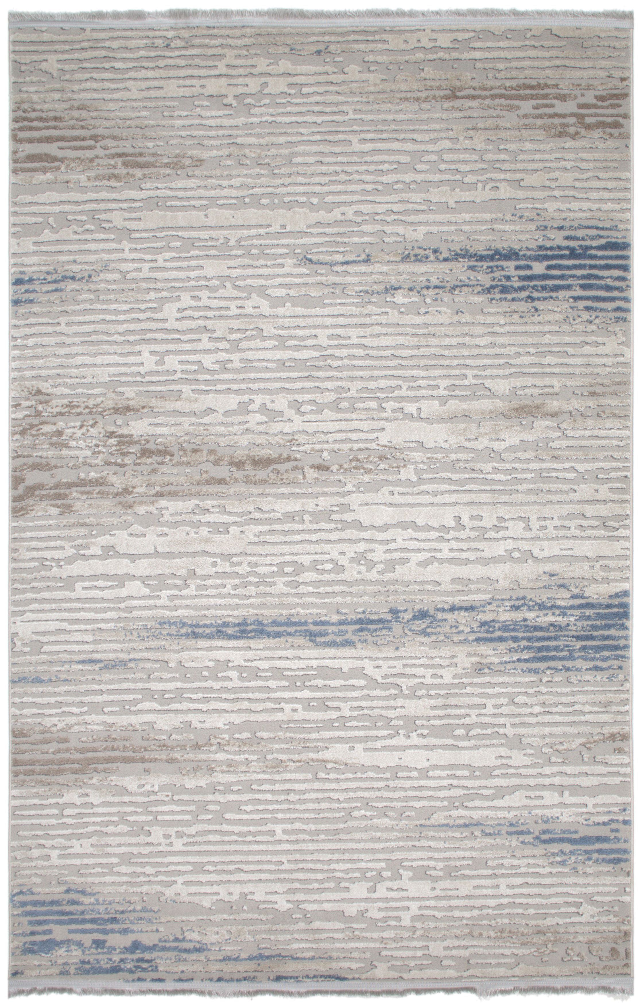 Fusion Ivory Blue Color New Design Polyester Carpet