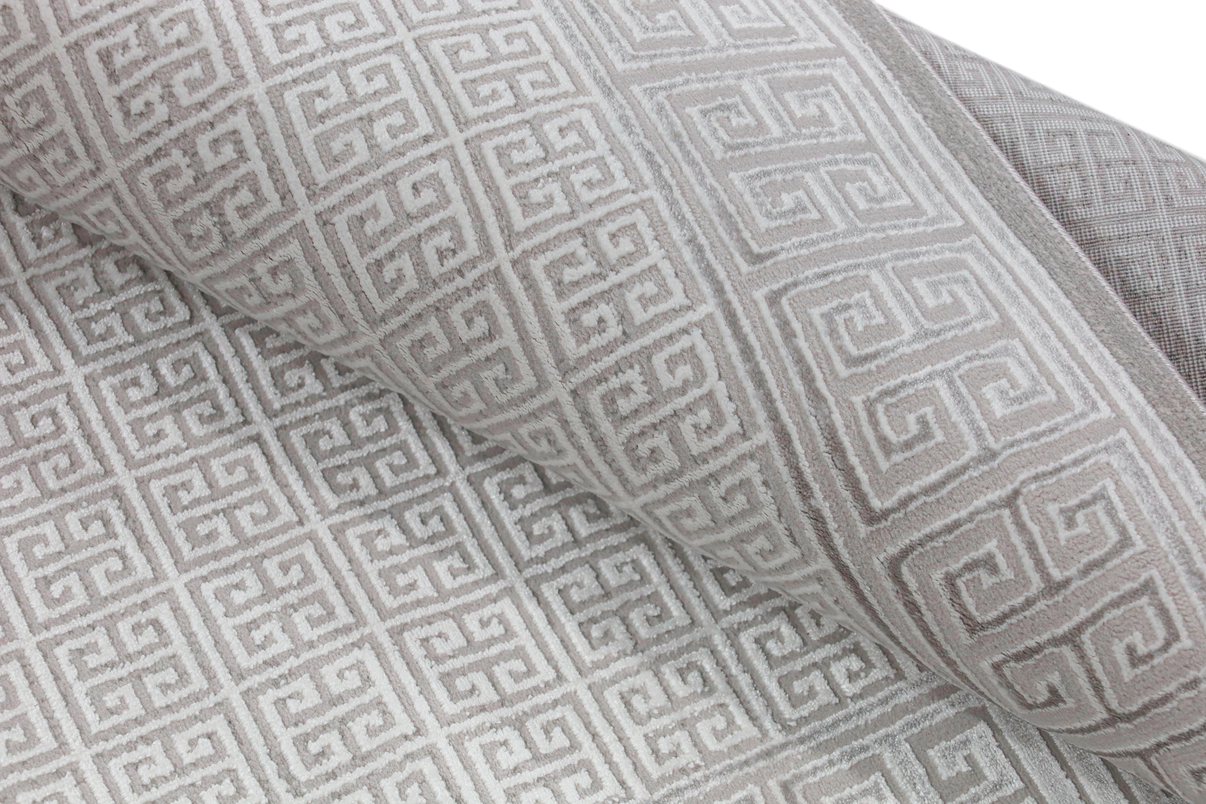 Bodrum Color Lite Silver New Desigen Acrylic Polyester Carpet