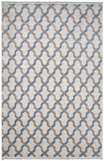 Fusion Beige Blue Color New Design Polyester Carpet