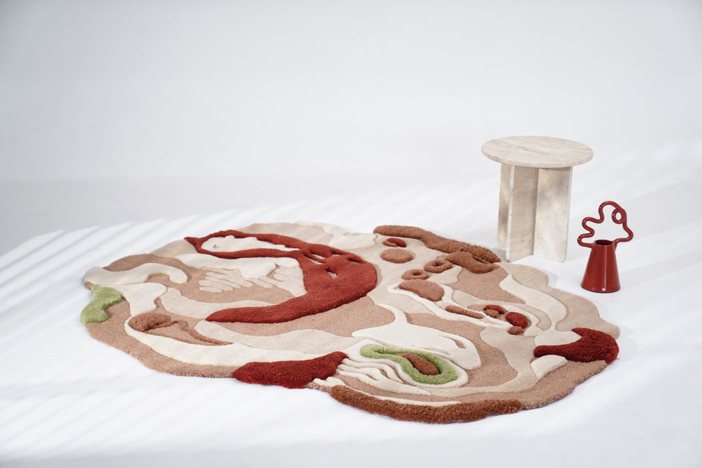 Beige Hand Tufted Rug - Ready To Ship