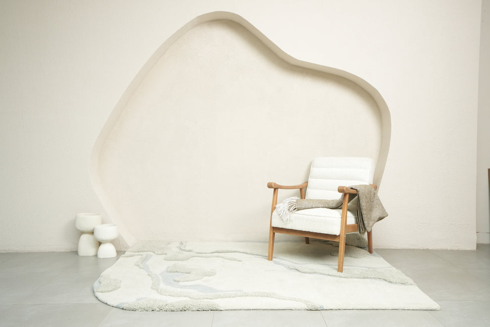 Off Beige Hand Tufted Rug