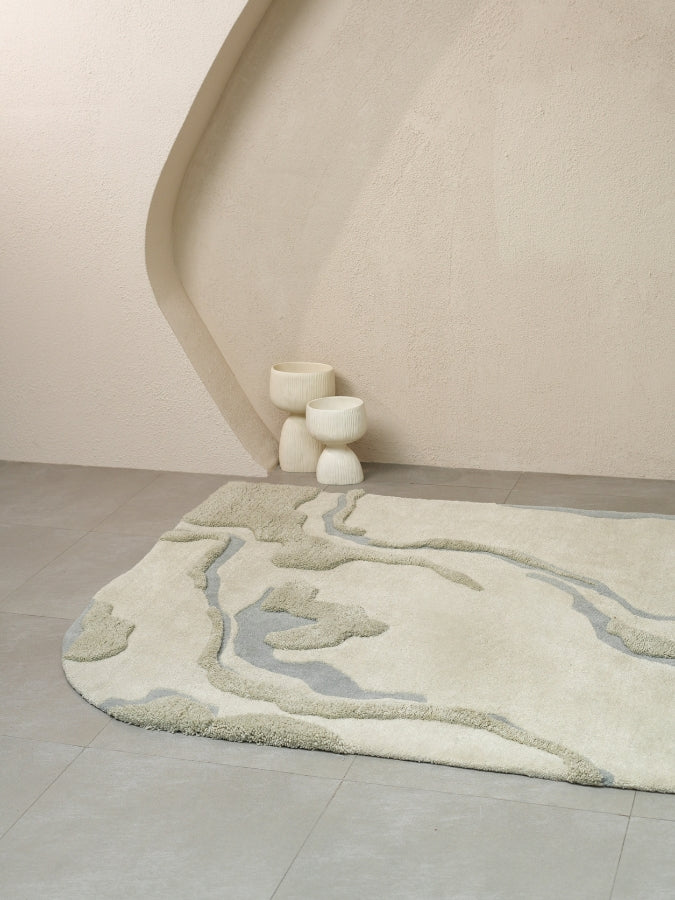 Off Beige Hand Tufted Rug