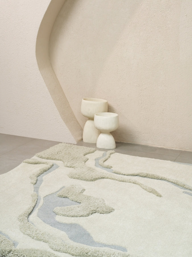 Off Beige Hand Tufted Rug