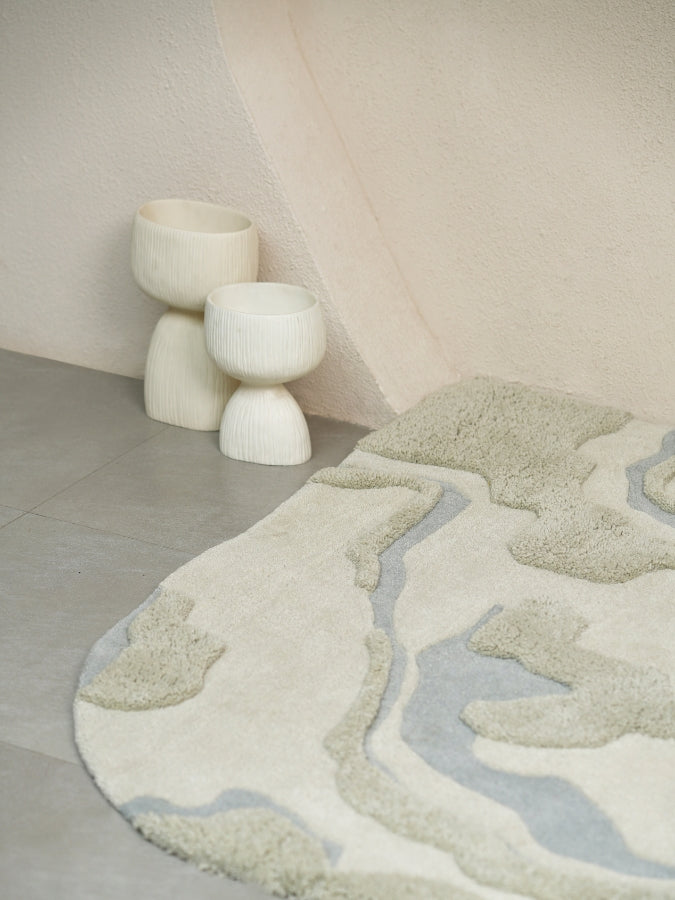 Off Beige Hand Tufted Rug