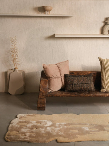 Super Soft Beige  Hand Tufted Rug