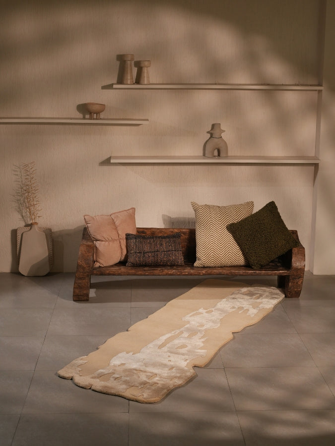 Super Soft Beige  Hand Tufted Rug