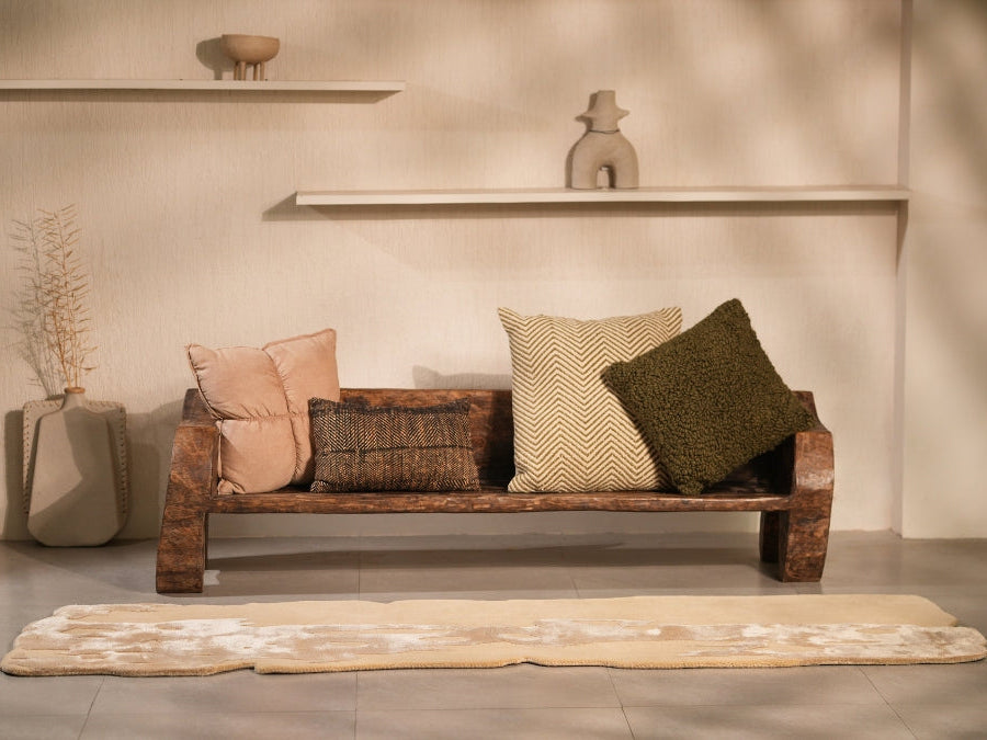 Super Soft Beige  Hand Tufted Rug