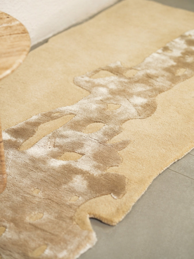 Super Soft Beige  Hand Tufted Rug