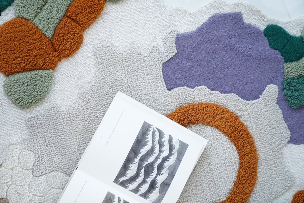 Multicolor New Zealand Wool Hand Tufted Rug