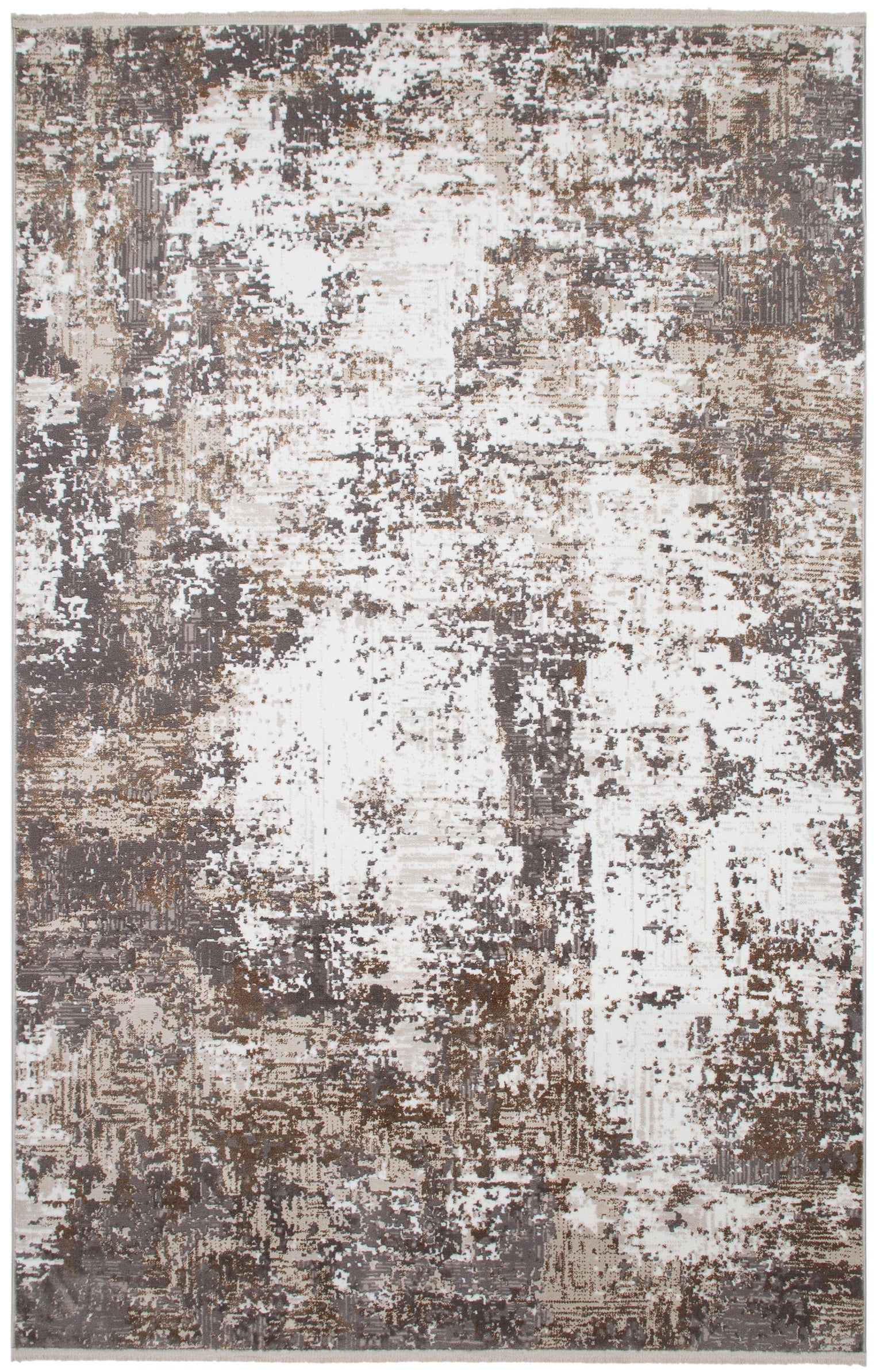 Soft Irony Patterned Acrylic Polyester Rug