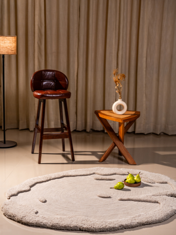 Beige Wool Hand Tufted Rug