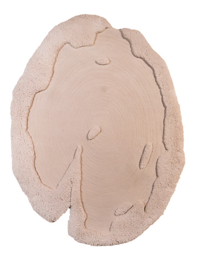 Beige Wool Hand Tufted Rug