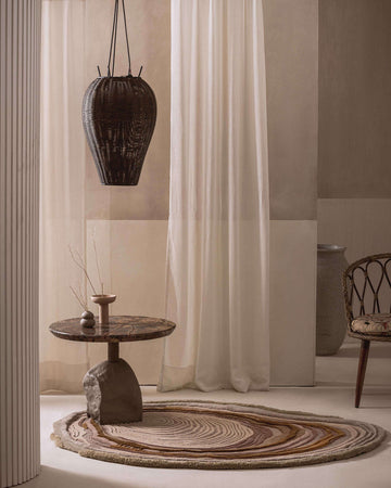 Natural Beige Wool Hand Tufted Rug