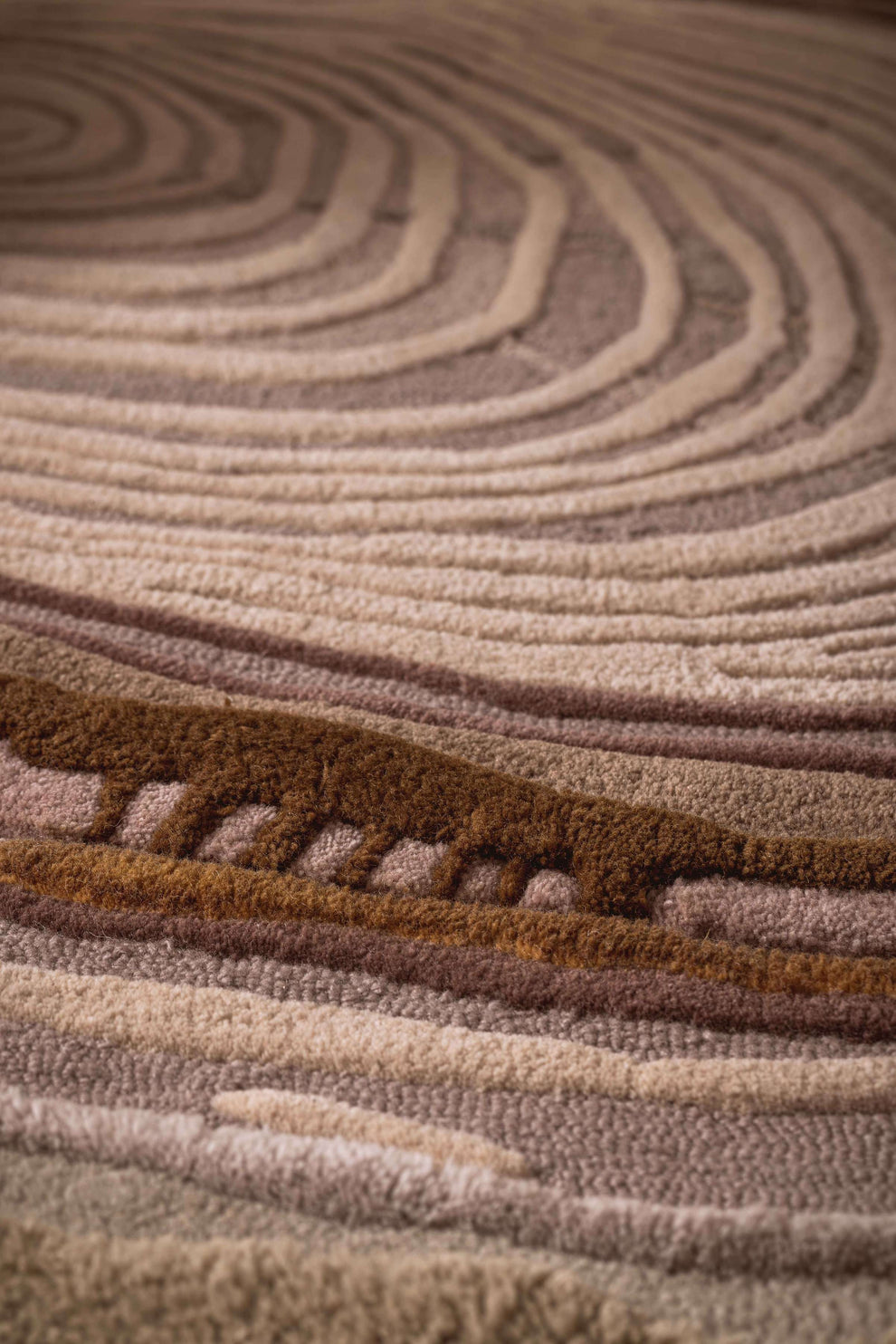 Natural Beige Wool Hand Tufted Rug