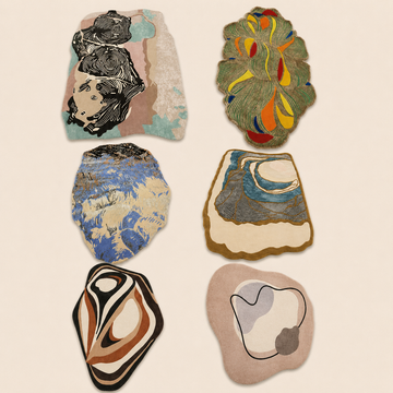Abstract rugs and carpets collection featuring artistic patterns, bold contemporary designs and handcrafted luxury rugs for modern interiors.