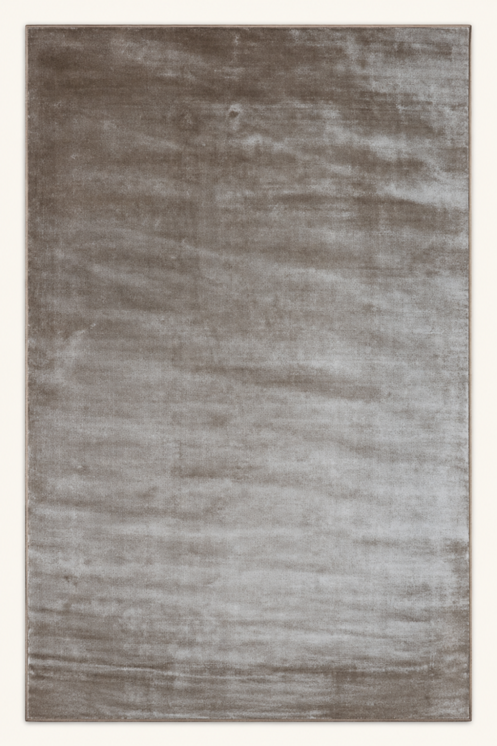Desert Veil Handloom Plain Viscose rug featuring warm taupe colour with a soft handcrafted tonal finish.