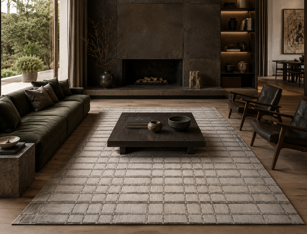 Luxury handloom handmade rugs and carpets showcasing refined craftsmanship and contemporary design by Premium Rug Collection.