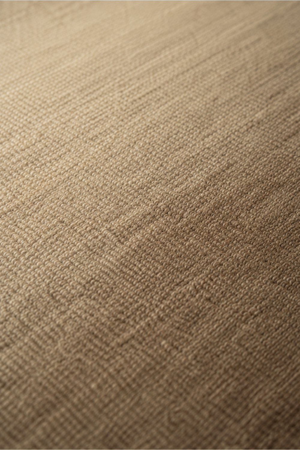 Close-up texture of the Mocha Horizon handloom New Zealand wool gradient rug showcasing handcrafted weave and tonal transition