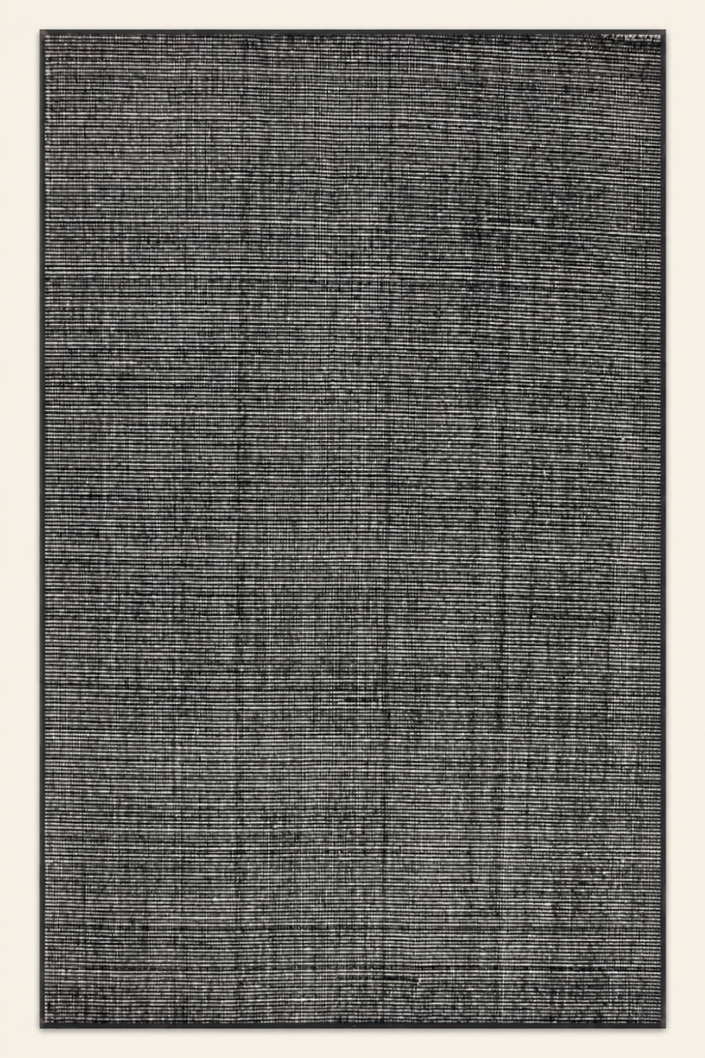 Obsidian Weave Handloom Plain Viscose rug featuring a charcoal grey linear woven texture with handcrafted detailing.